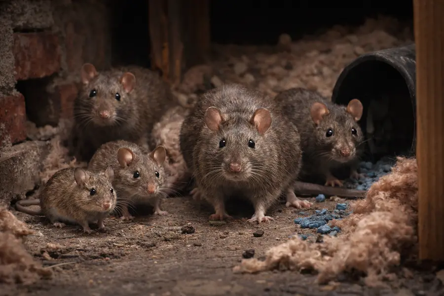 Infestation de rats dans un local technique à Orange nécessitant une intervention de dératisation professionnelle