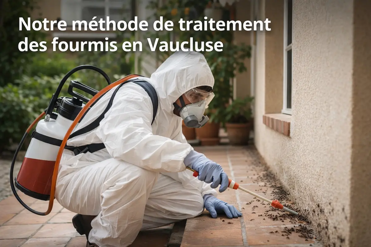 Méthode professionnelle de traitement des fourmis en Vaucluse (84) avec application ciblée en extérieur