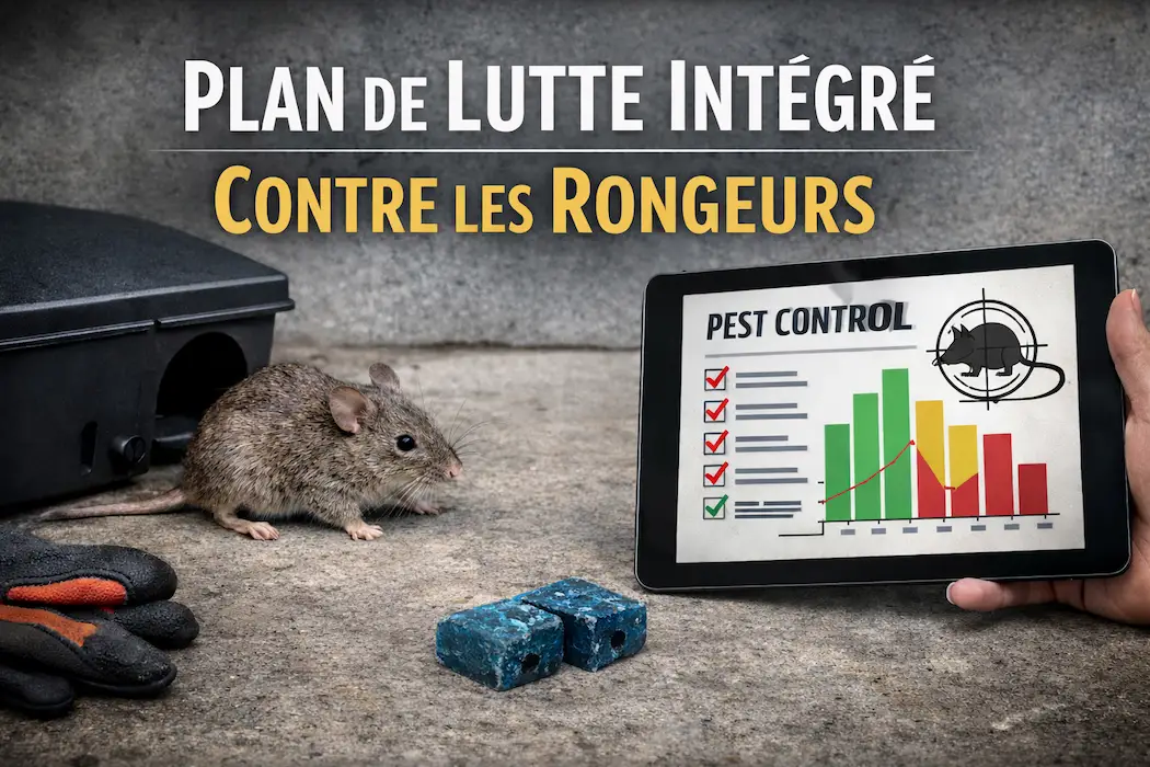 Plan de lutte intégré contre les rongeurs avec postes sécurisés et suivi professionnel en établissement