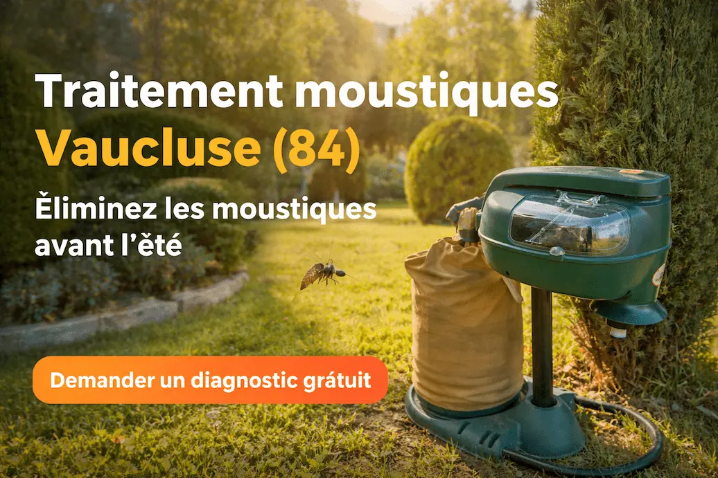 traitement moustiques jardin avec piège professionnel dans le Vaucluse 84